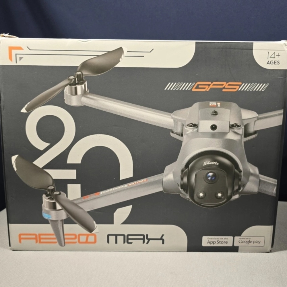 AE20 GPS Aero Max Drone with Dual Cameras - Gray